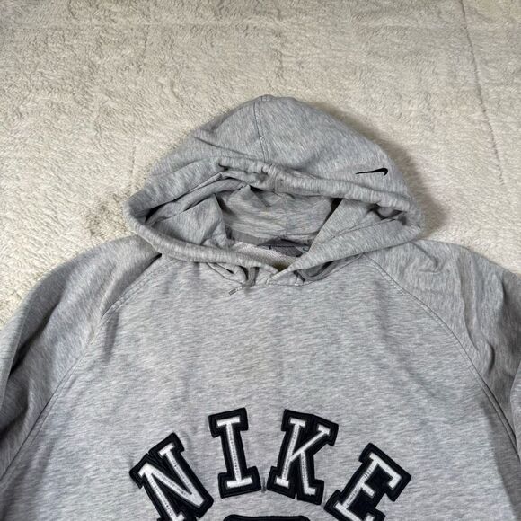 Vintage 90s Nike Men’s Pullover Center Swoosh Spellout Sweatshirt Hoodie - Picture 3 of 8